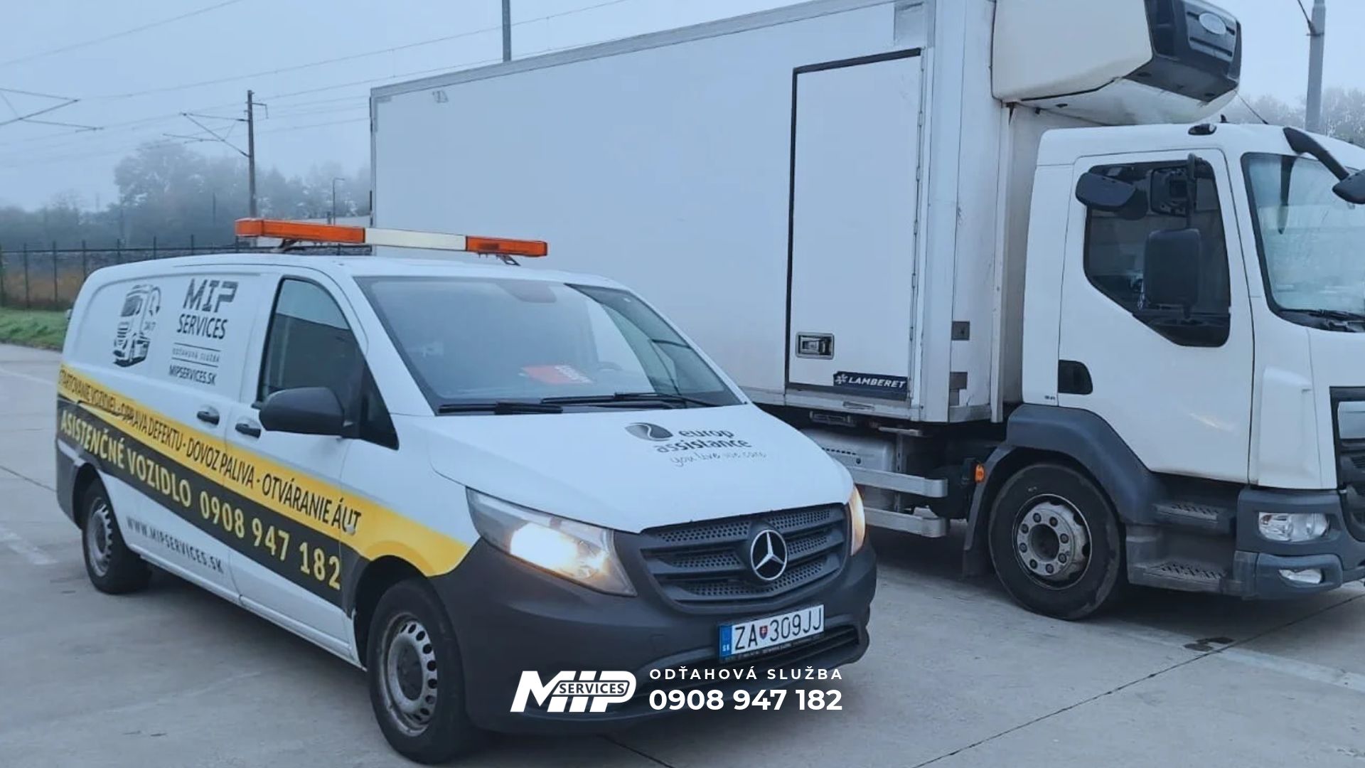 Odťahová služba v Žiline a v rámci Žilinského kraja - MIP Services