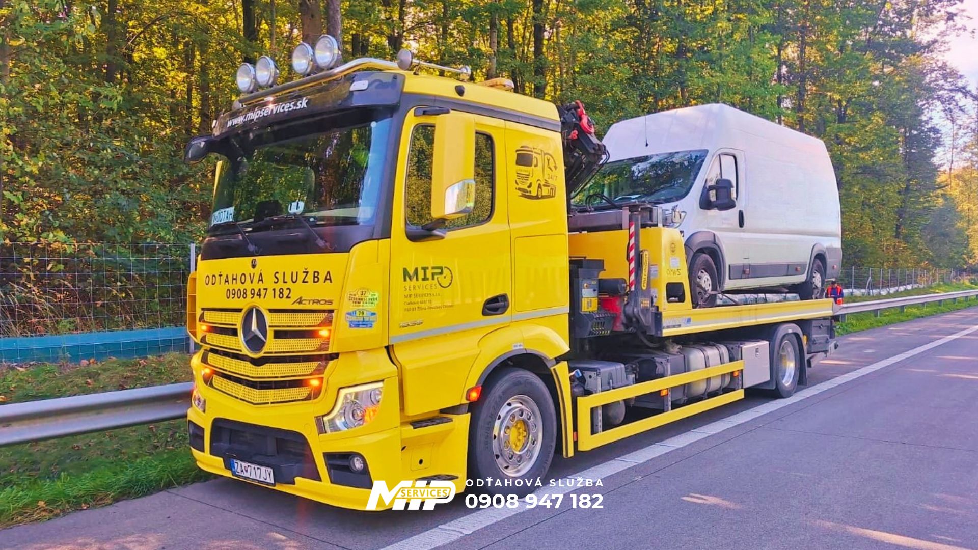 Odťahová služba v Žiline a v rámci Žilinského kraja - MIP Services