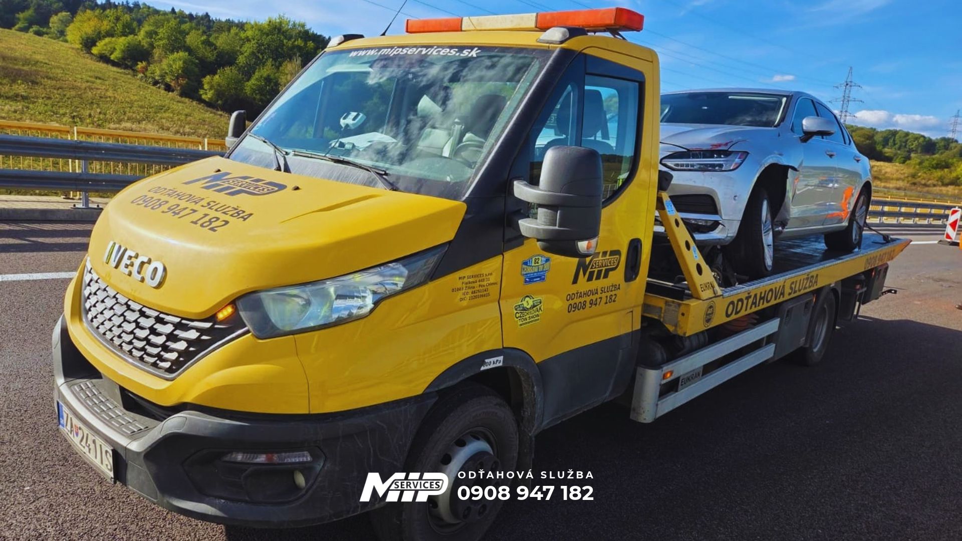 Odťahová služba v Žiline a v rámci Žilinského kraja - MIP Services