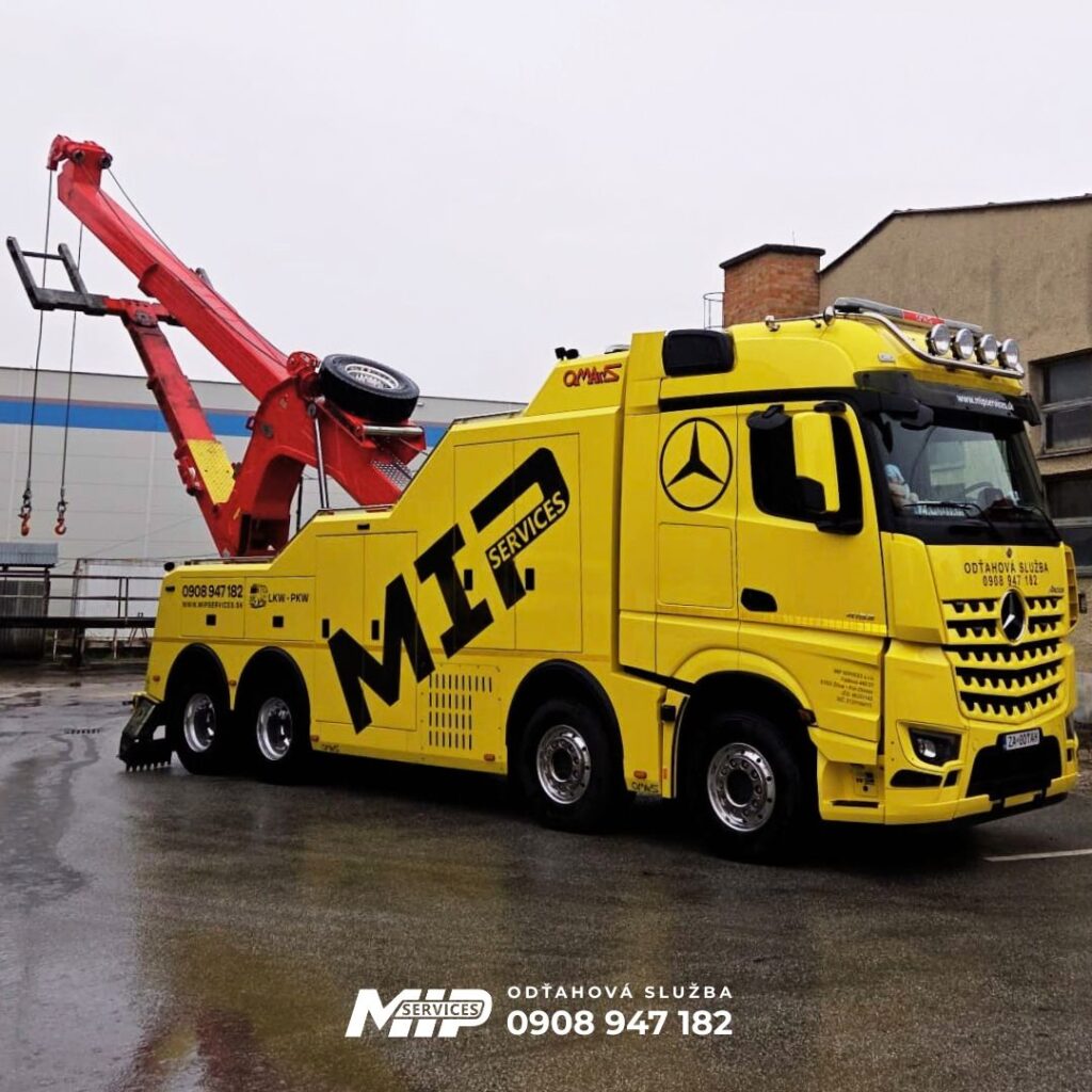 Odťahová služba Žilina - Žilinský kraj - MIP Services - osobné a nákladné vozidlá