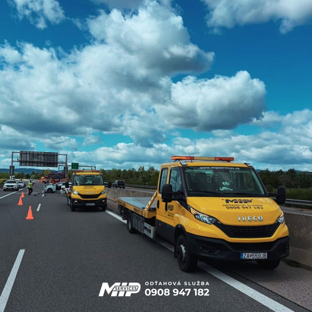 Odťahová služba Žilina - Žilinský kraj - MIP Services - osobné a nákladné vozidlá