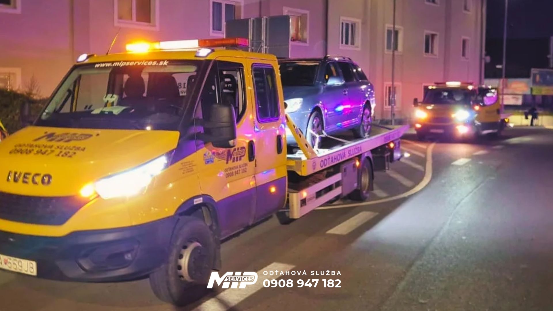 Reálne zásahy MIP SERVICES – Odťahová služba Žilina a pomoc na ceste